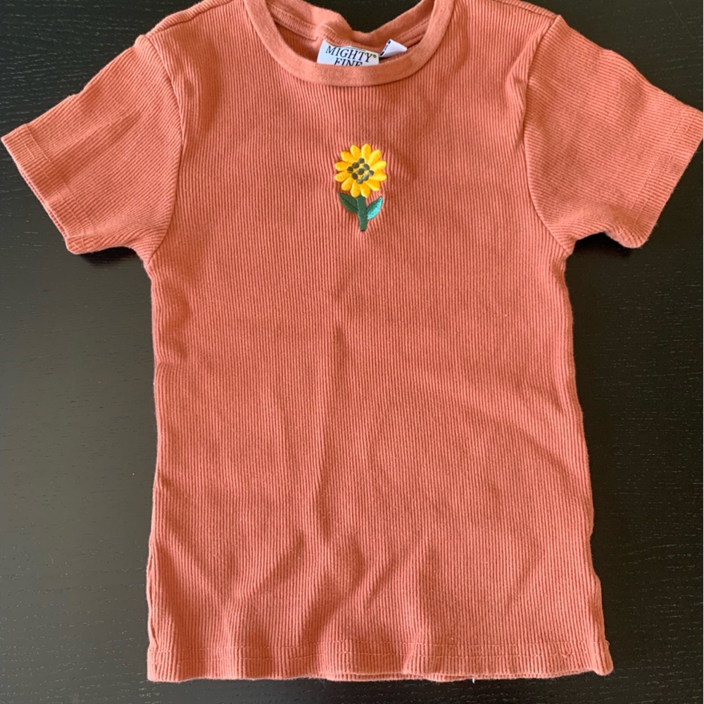 Embroidered cropped tee